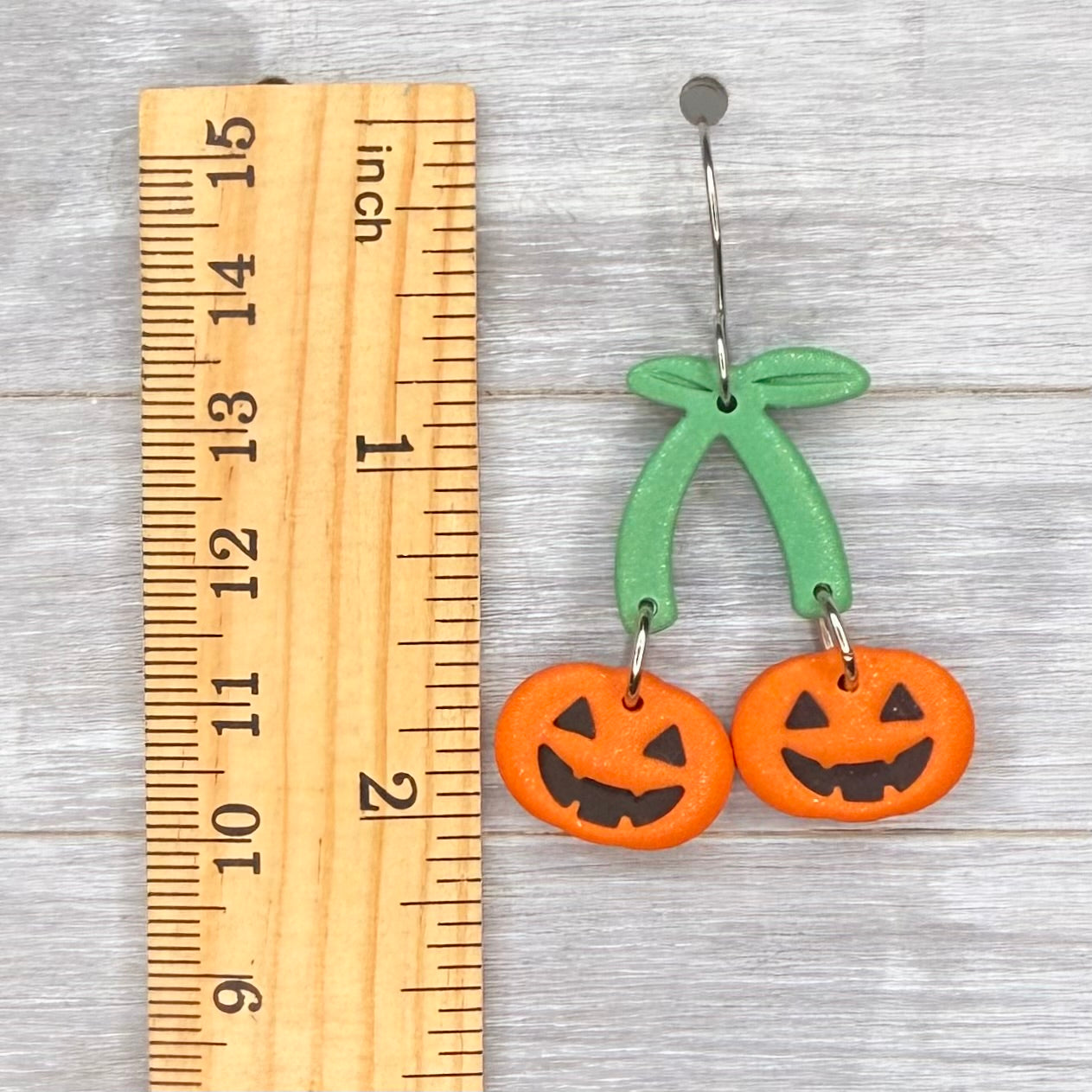 Pumpkin Cherry Dangles