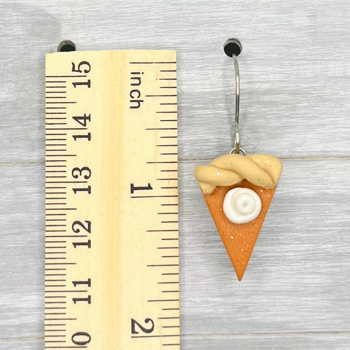 Pumpkin Pie Polymer Clay Dangles