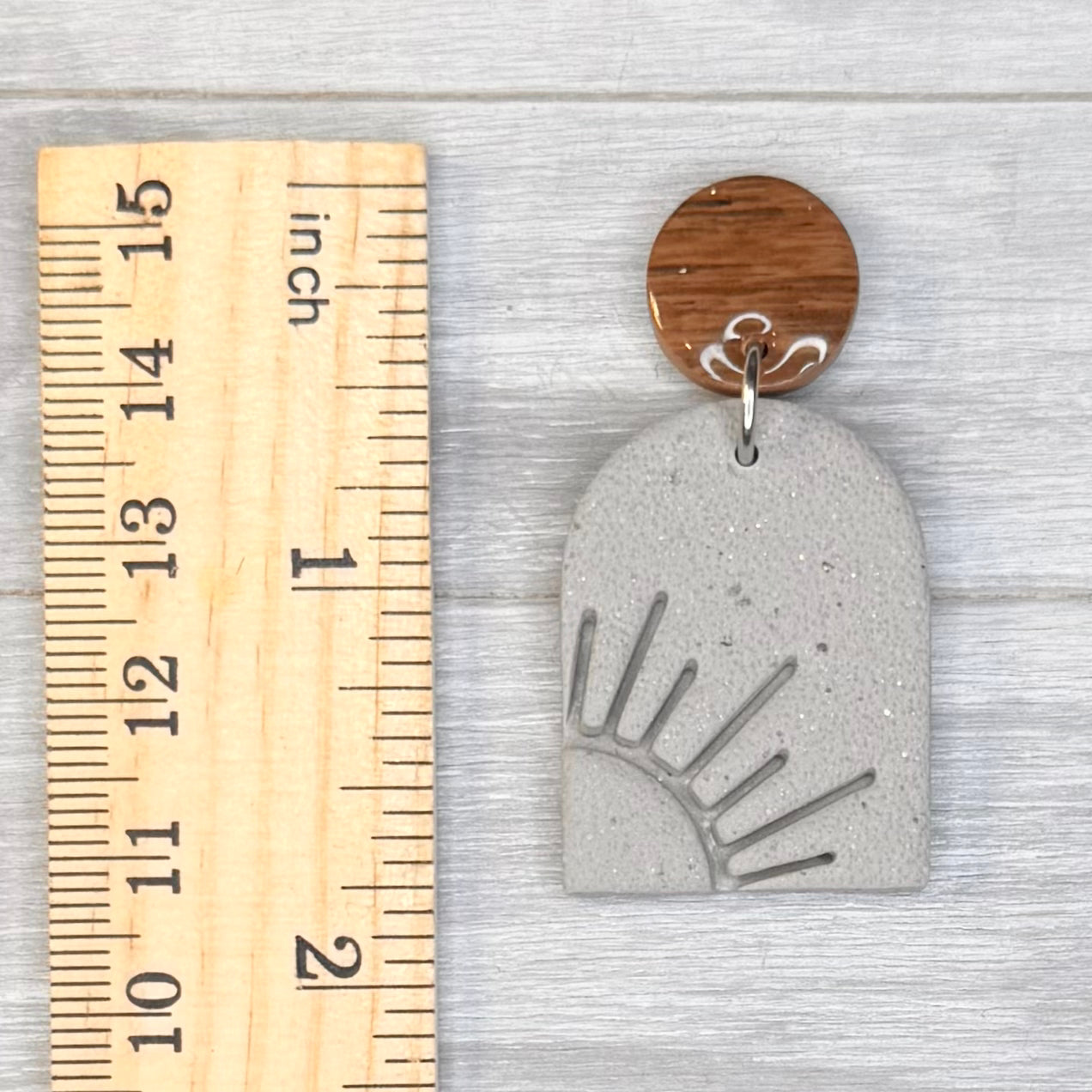 Sun Stamped Arch Dangles