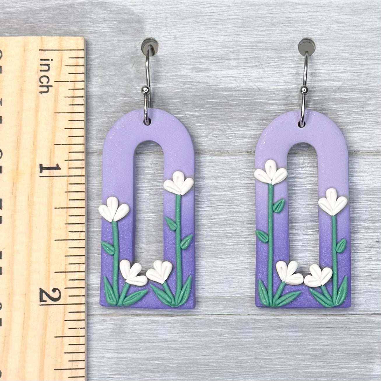 Purple Ombre Flower Arches