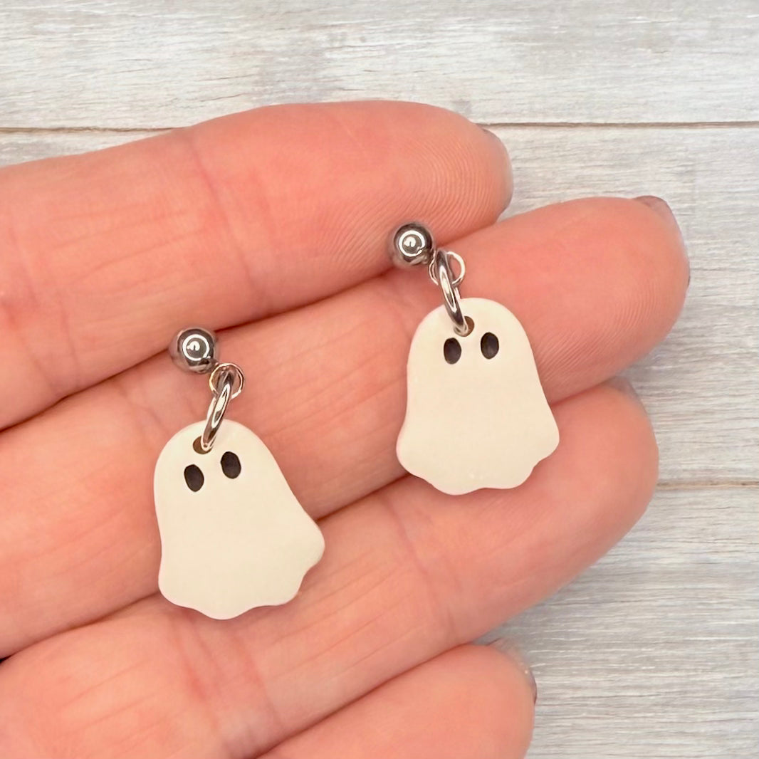 Lil' Ghostie Stud Dangles