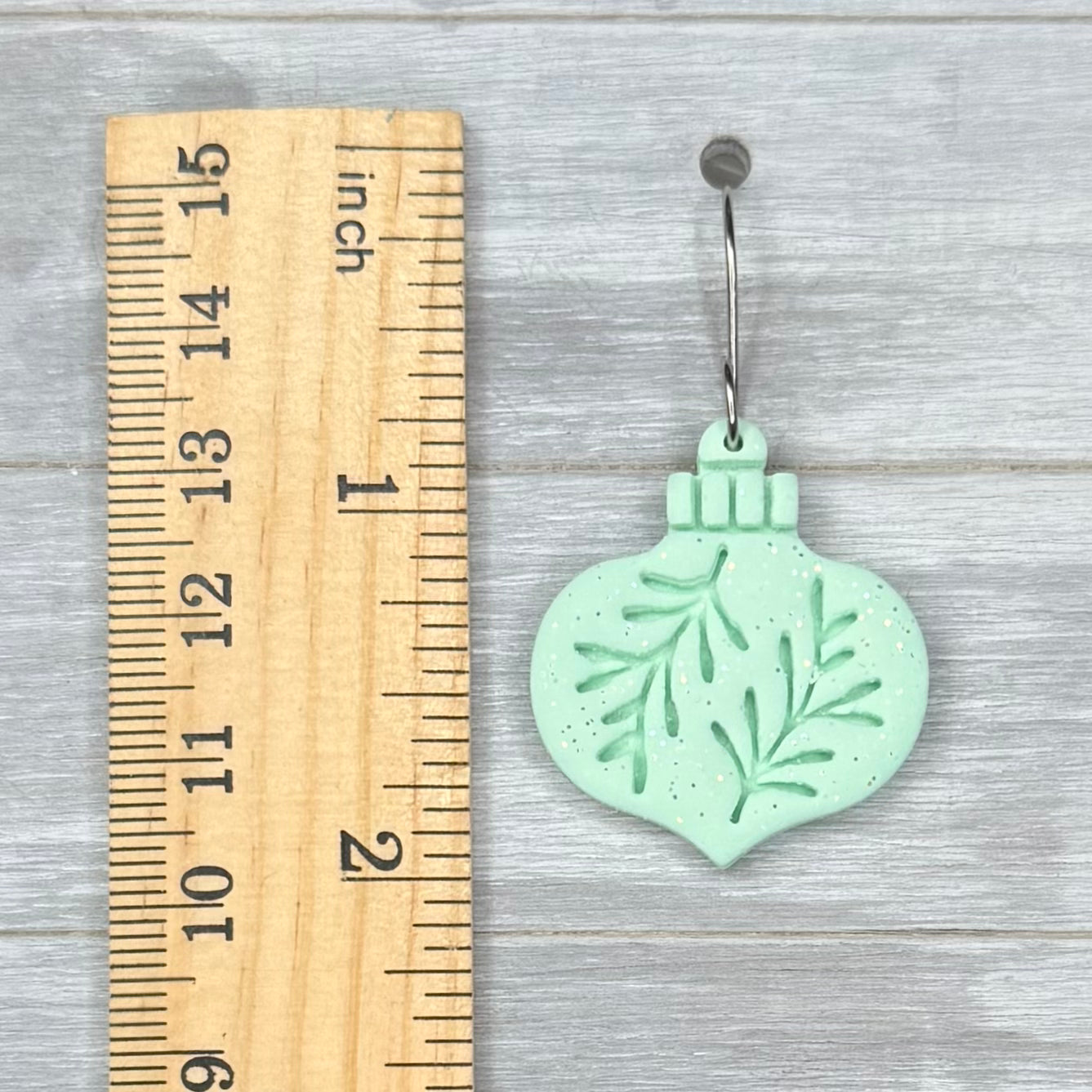 Pastel Christmas Ornament Dangles (Mint)