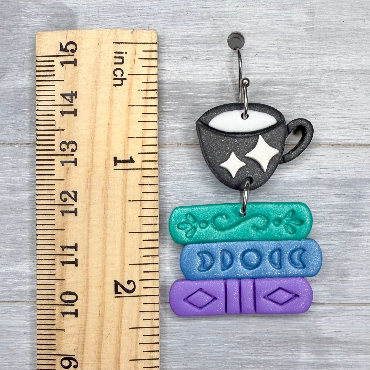 Latte & Book Dangles