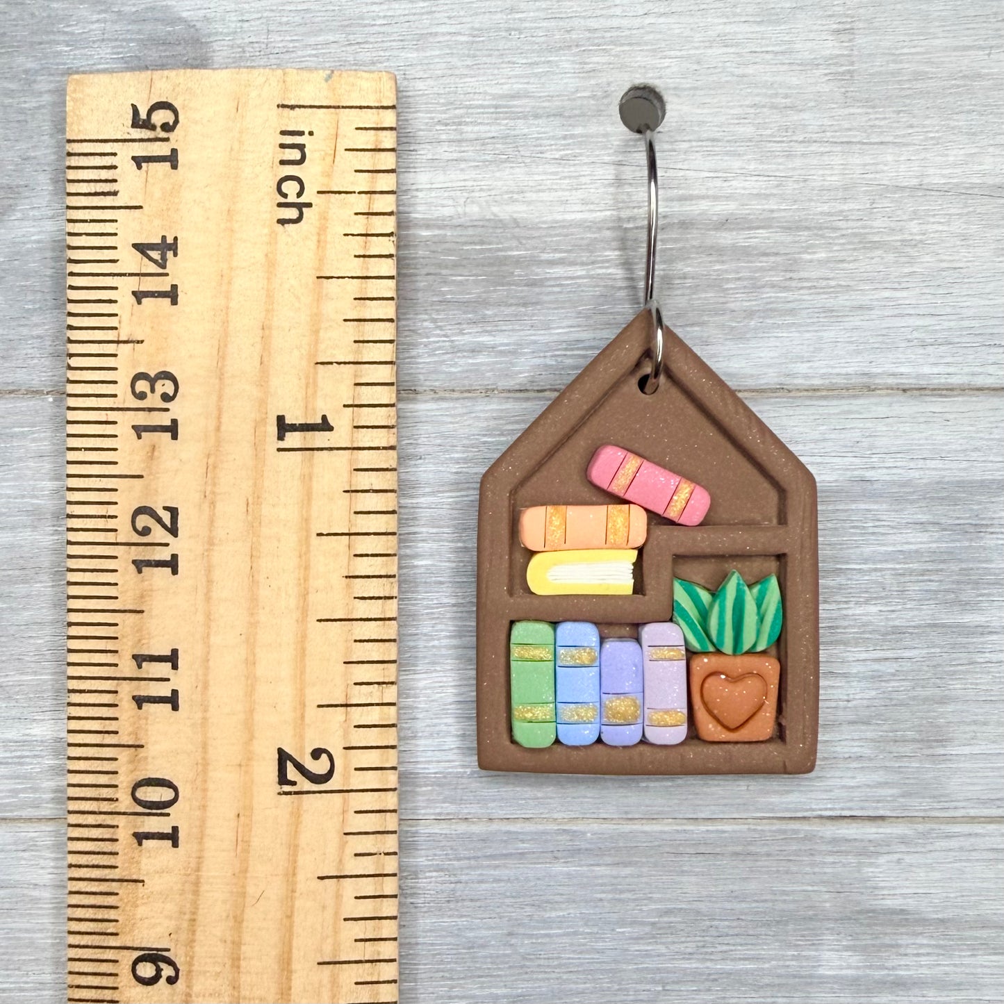 Pastel Rainbow Bookshelf Dangles