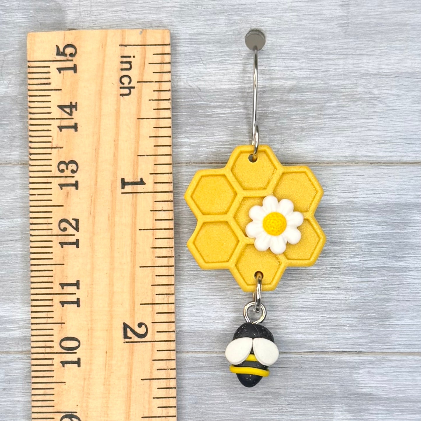 Honeycomb Bee Dangles