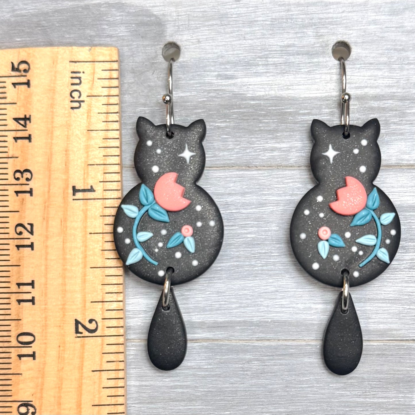 Evening Floral Cat Dangles