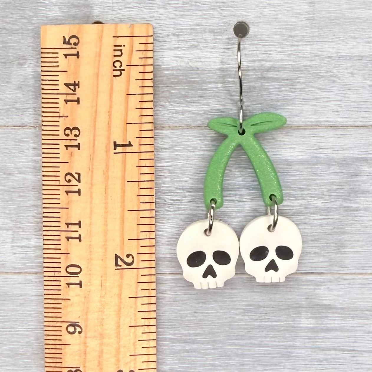 Skull Cherry Dangles