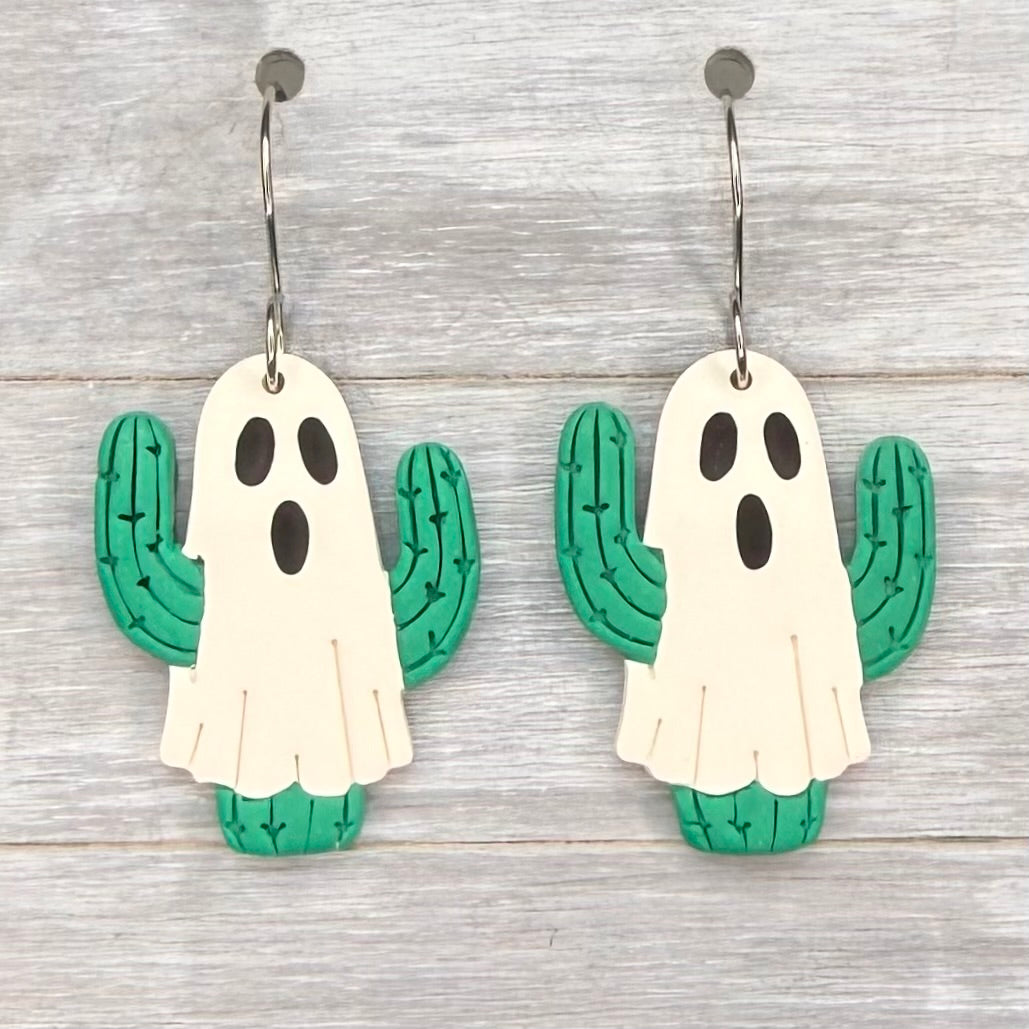 Cactus Ghost Dangles