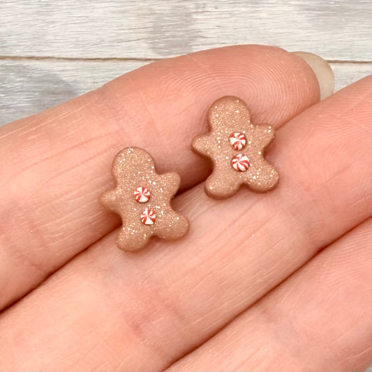 Gingerbread Man Studs