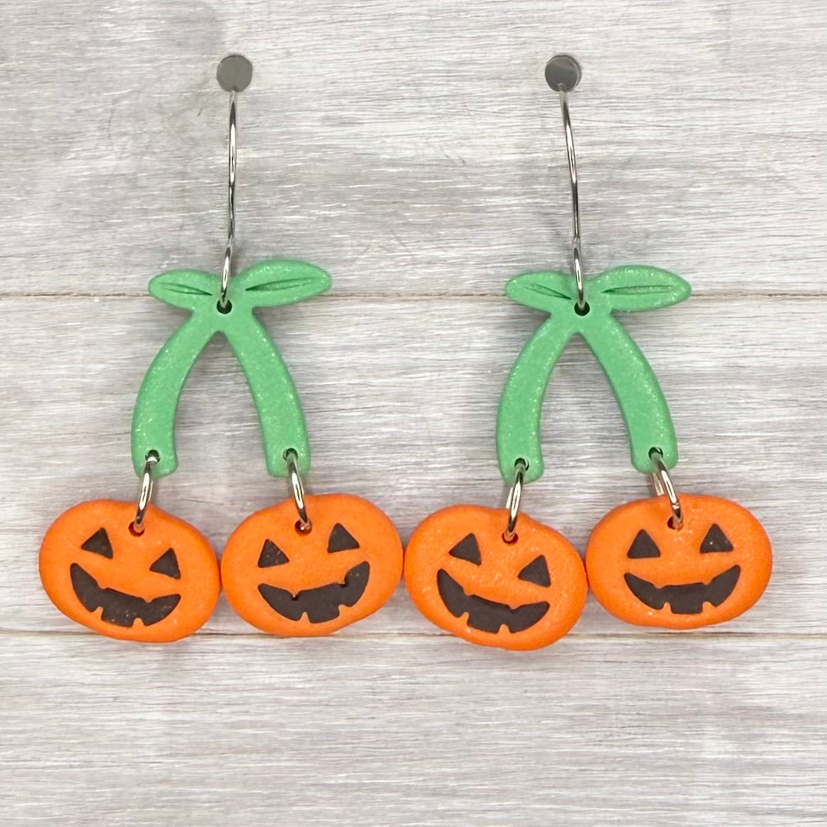 Pumpkin Cherry Dangles