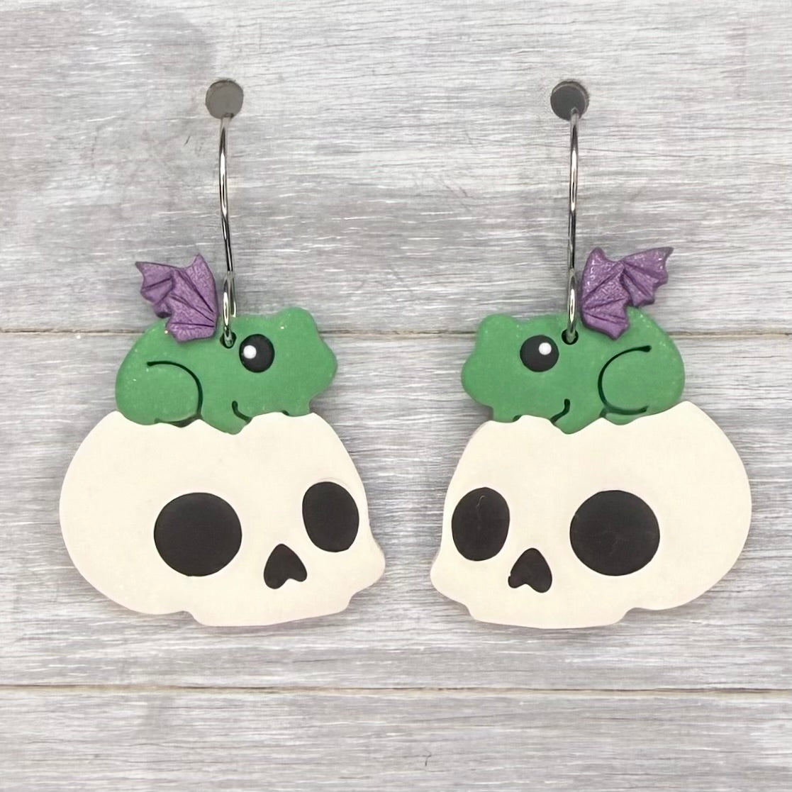 Frog Skull Dangles