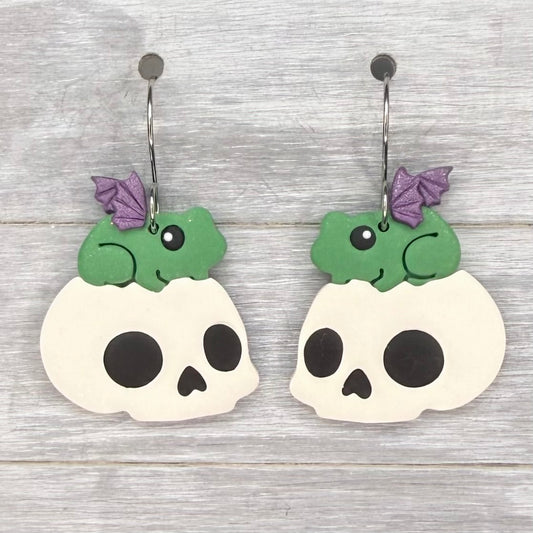 Frog Skull Dangles