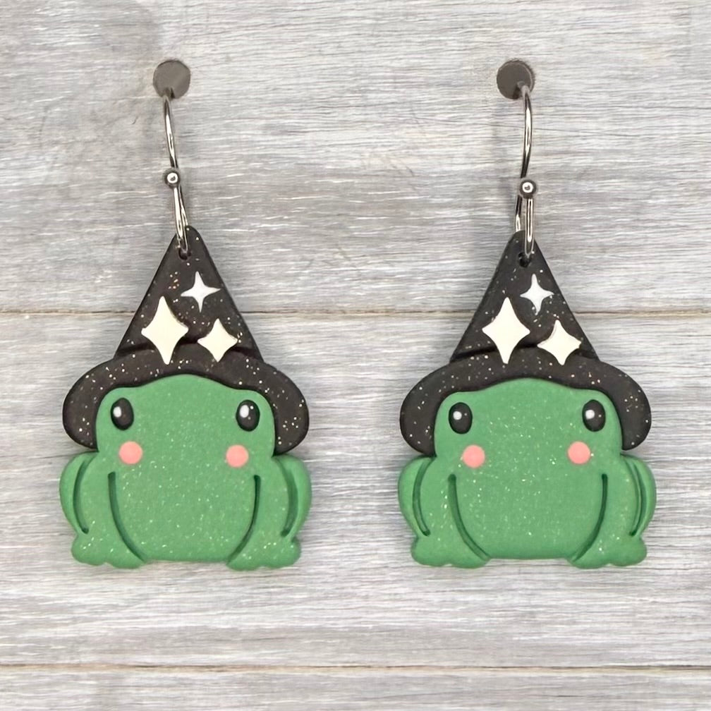 Witchy Frog Dangles