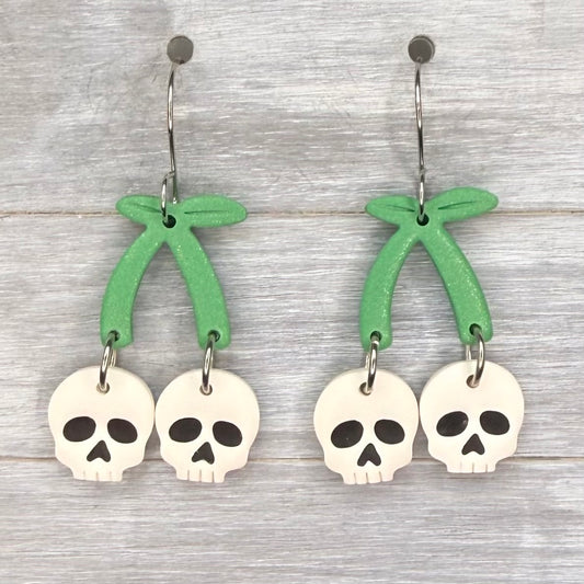 Skull Cherry Dangles