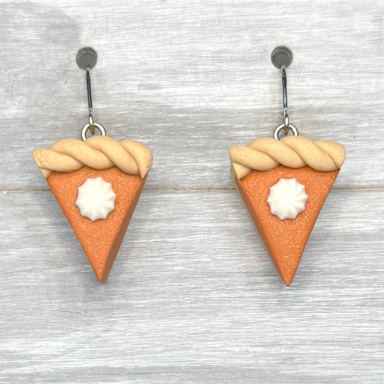 Pumpkin Pie Polymer Clay Dangles