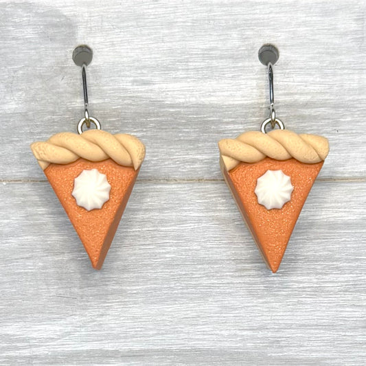 Pumpkin Pie Polymer Clay Dangles