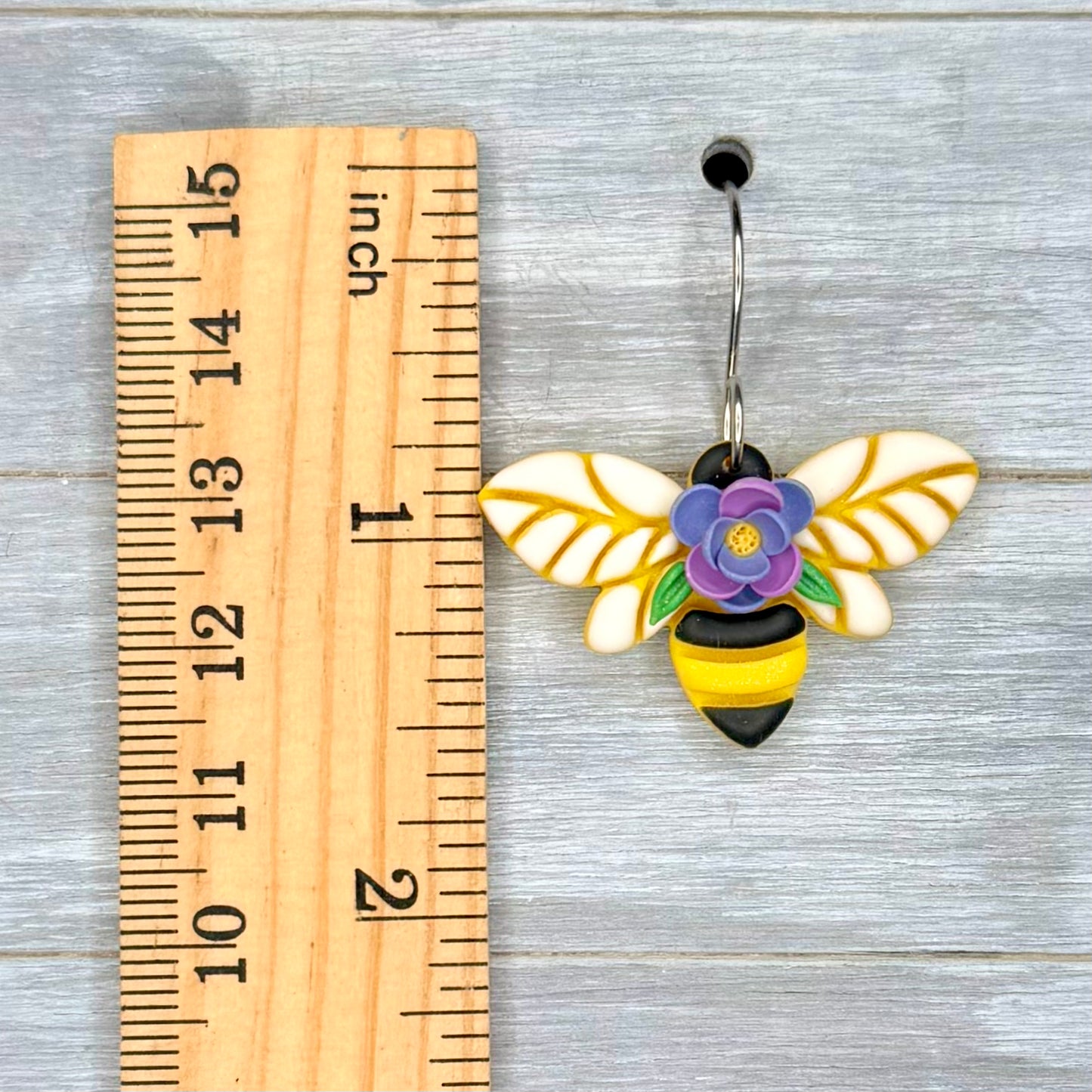 Floral Bee Dangles
