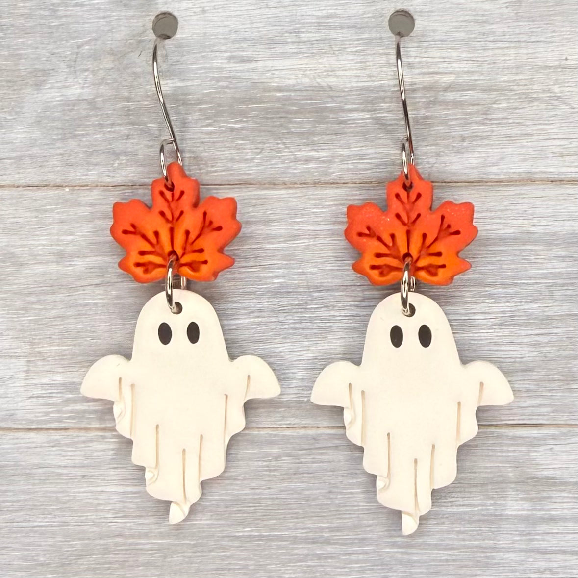 Autumn Leaves Ghost Dangles