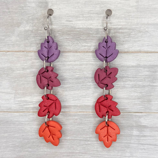 Bright Falling Leaves Dangles