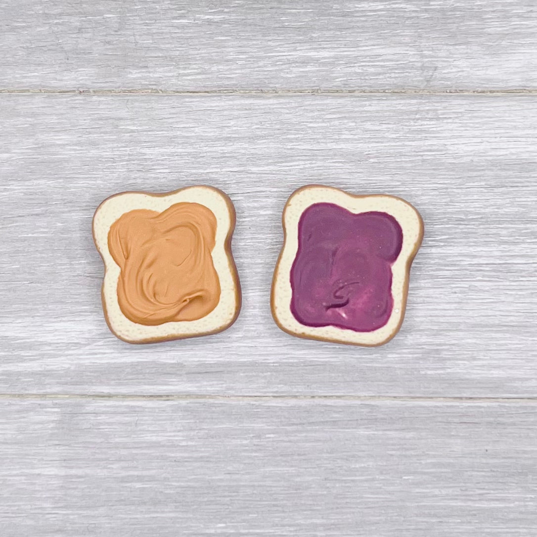 Peanut Butter & Jelly Clay Studs