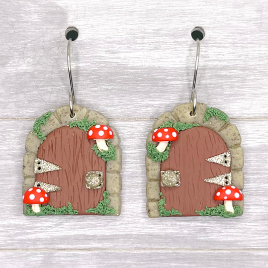 Fairy Door Polymer Clay Dangles