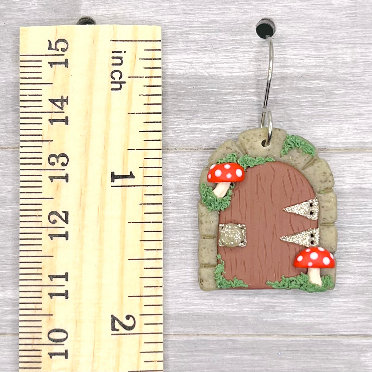 Fairy Door Polymer Clay Dangles