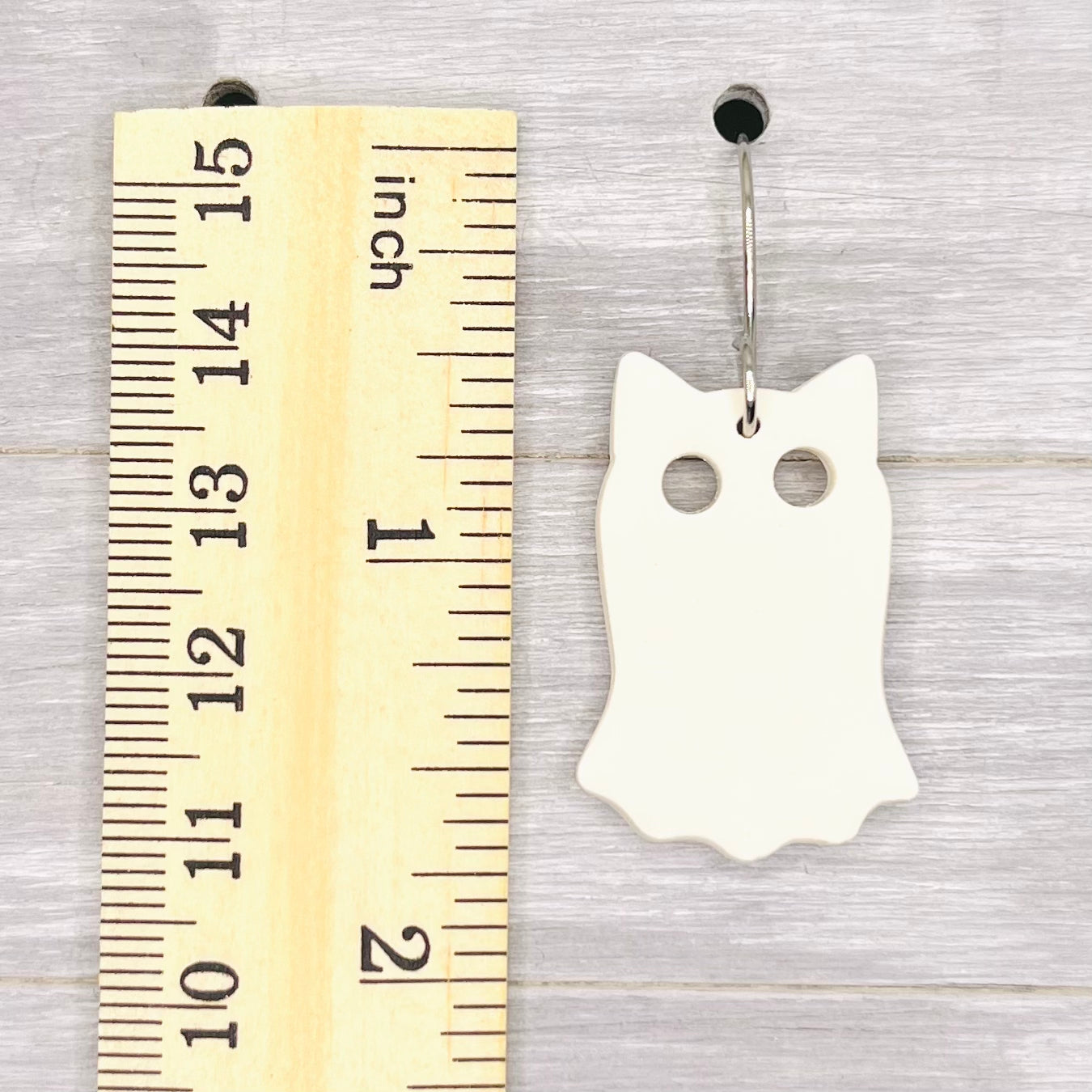 Cat Ghost Polymer Clay Dangles