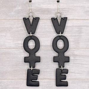 Black VOTE Earrings