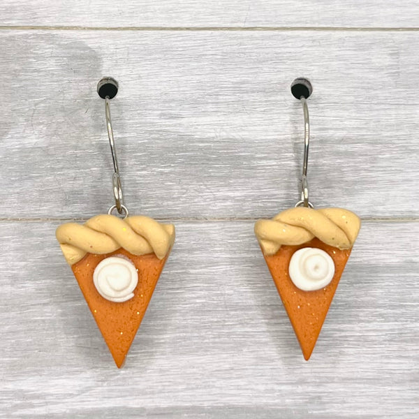 Pumpkin Pie Polymer Clay Dangles