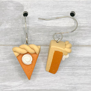 Pumpkin Pie Polymer Clay Dangles