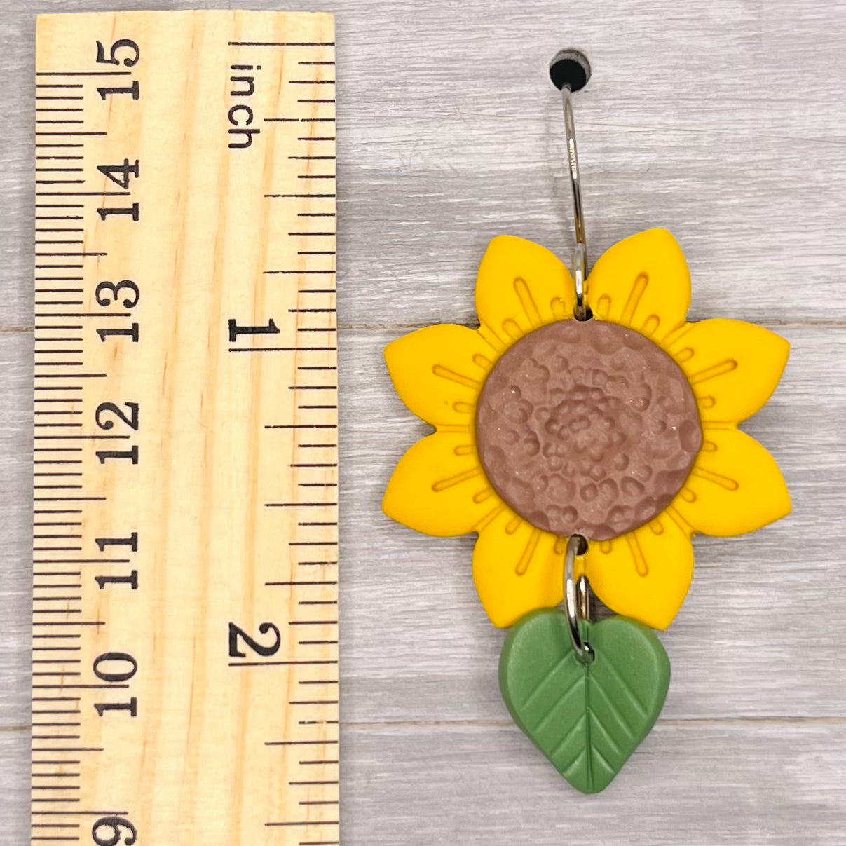 Sunflower Polymer Clay Dangles