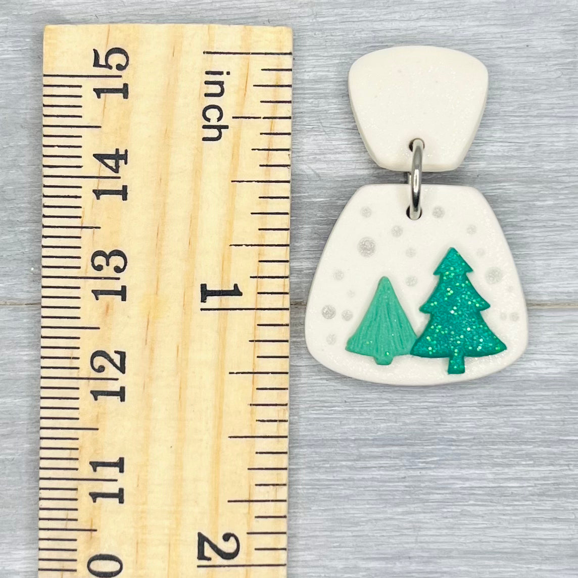 Snowy Scene Stud Dangles