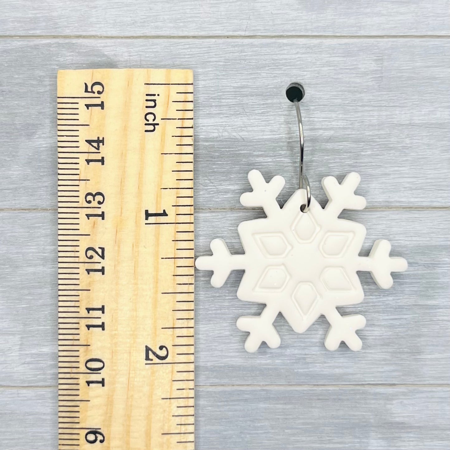 Snowflake Polymer Clay Dangles