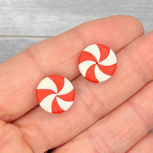 Peppermint Candy Studs