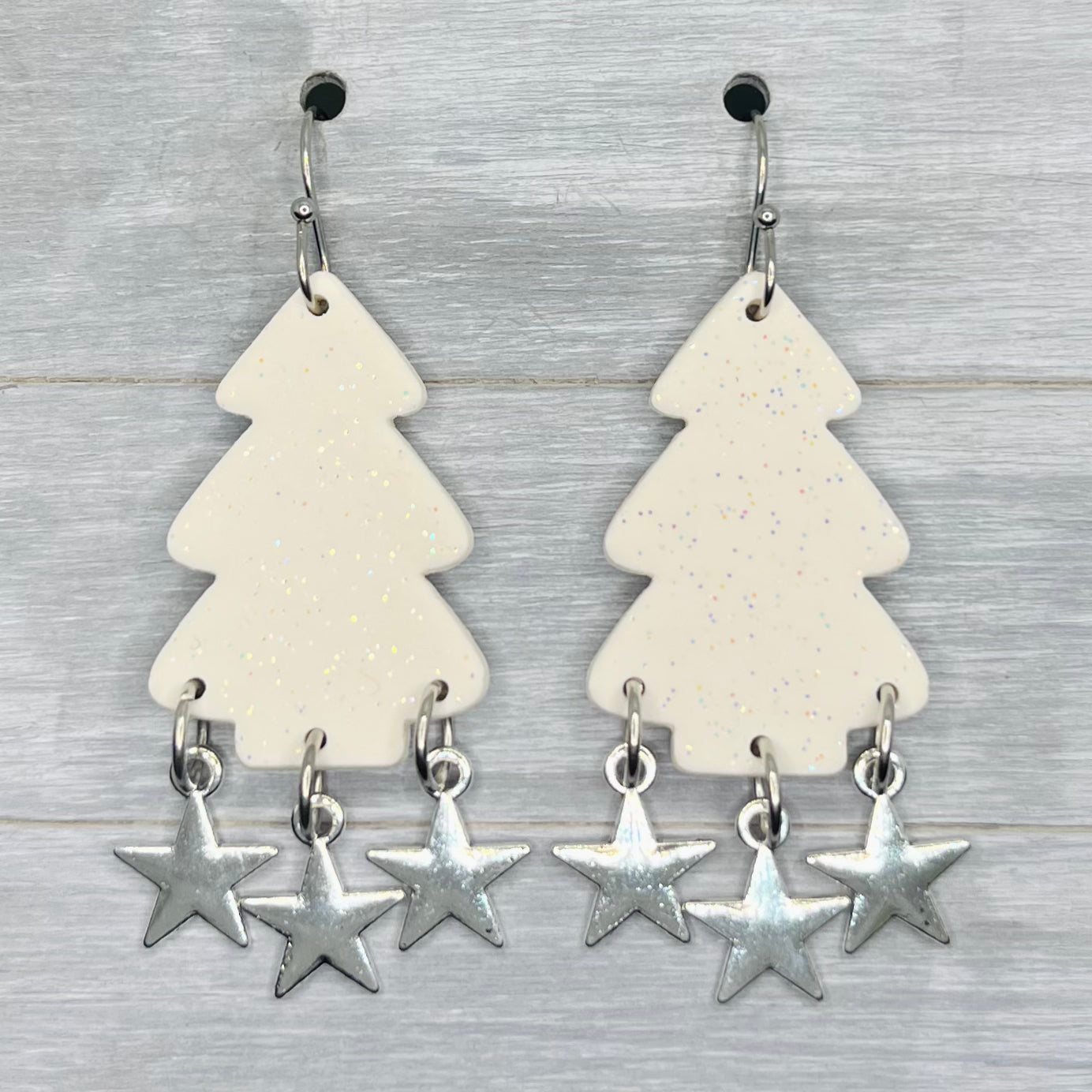 White Tree Star Dangles