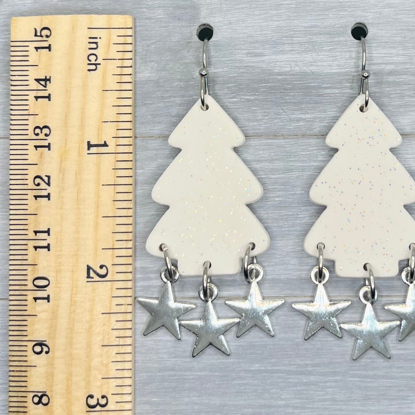 White Tree Star Dangles