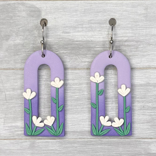 Purple Ombre Flower Arches