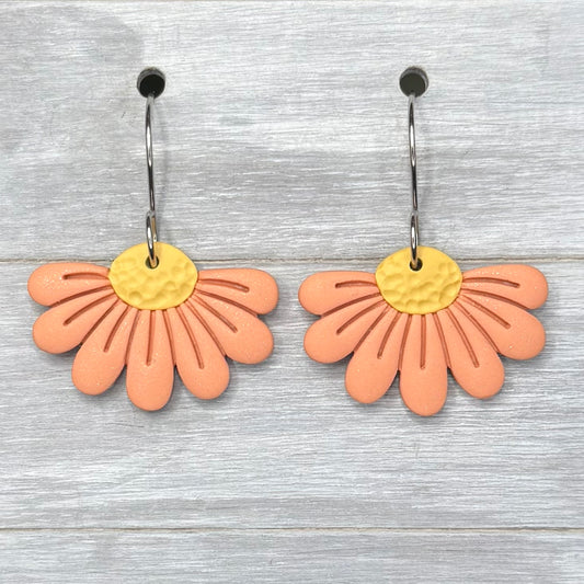 Orange Daisy Dangles
