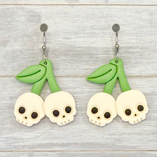 Skull Cherry Dangles