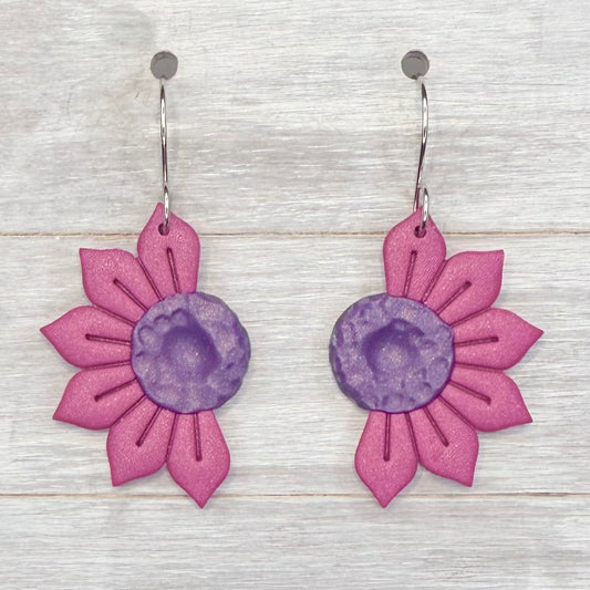 Purple Sunflower Half Dangles