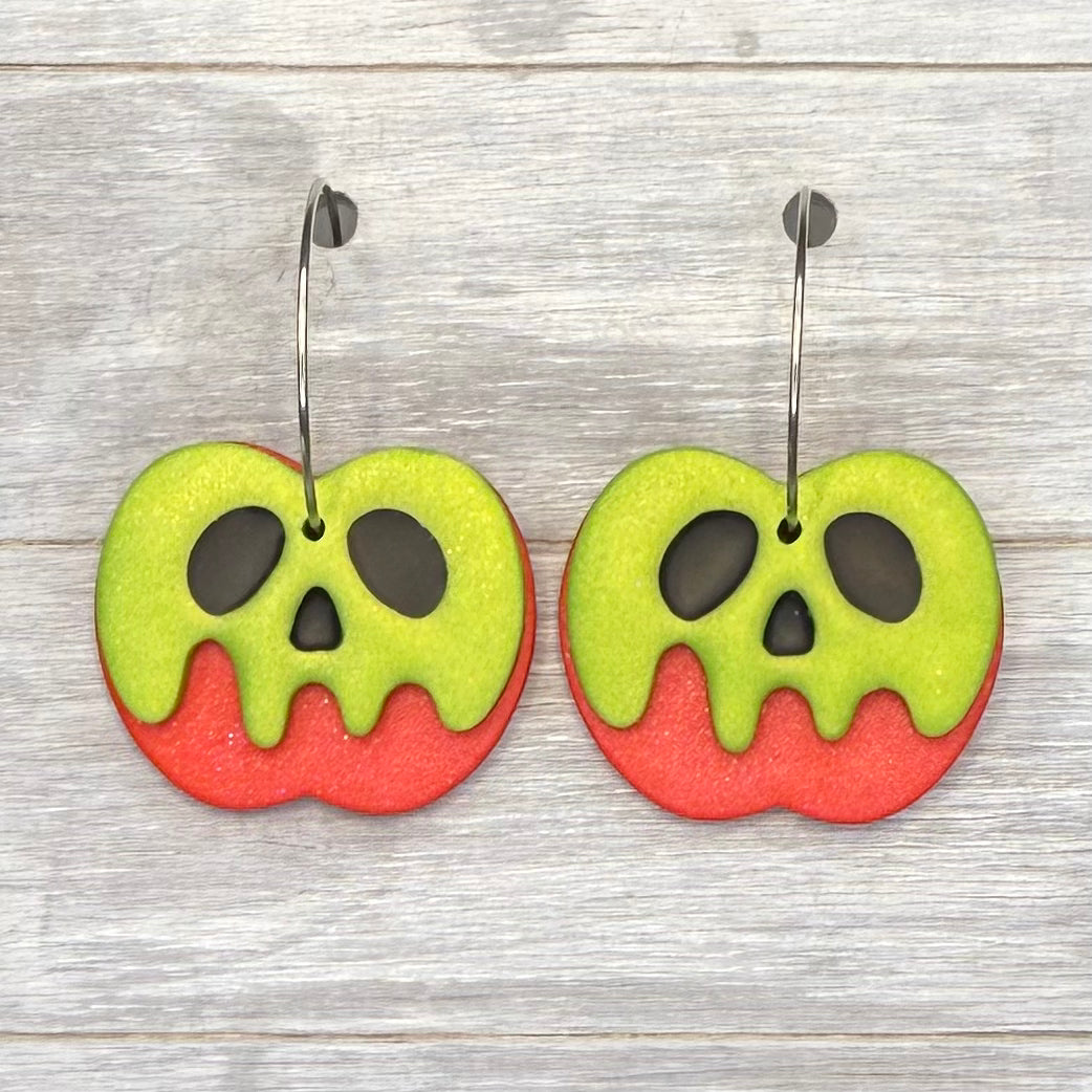 Poison Apple Hoop Dangles