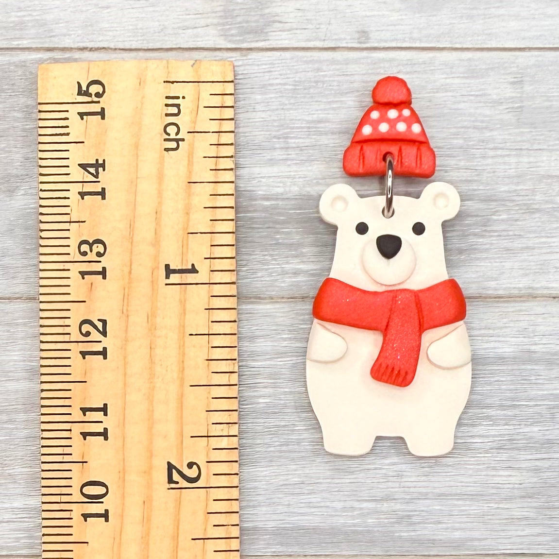 Polar Bear Stud Dangles