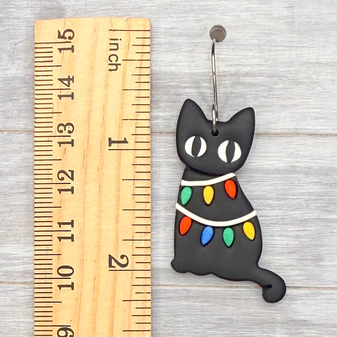 Christmas Light Cat Dangles