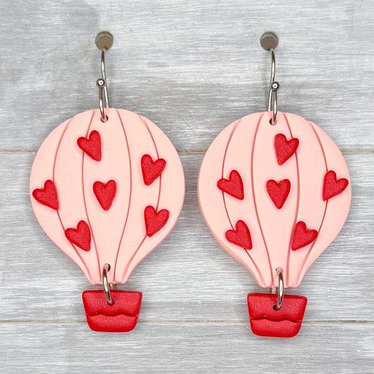 Heart Air Balloon Dangles