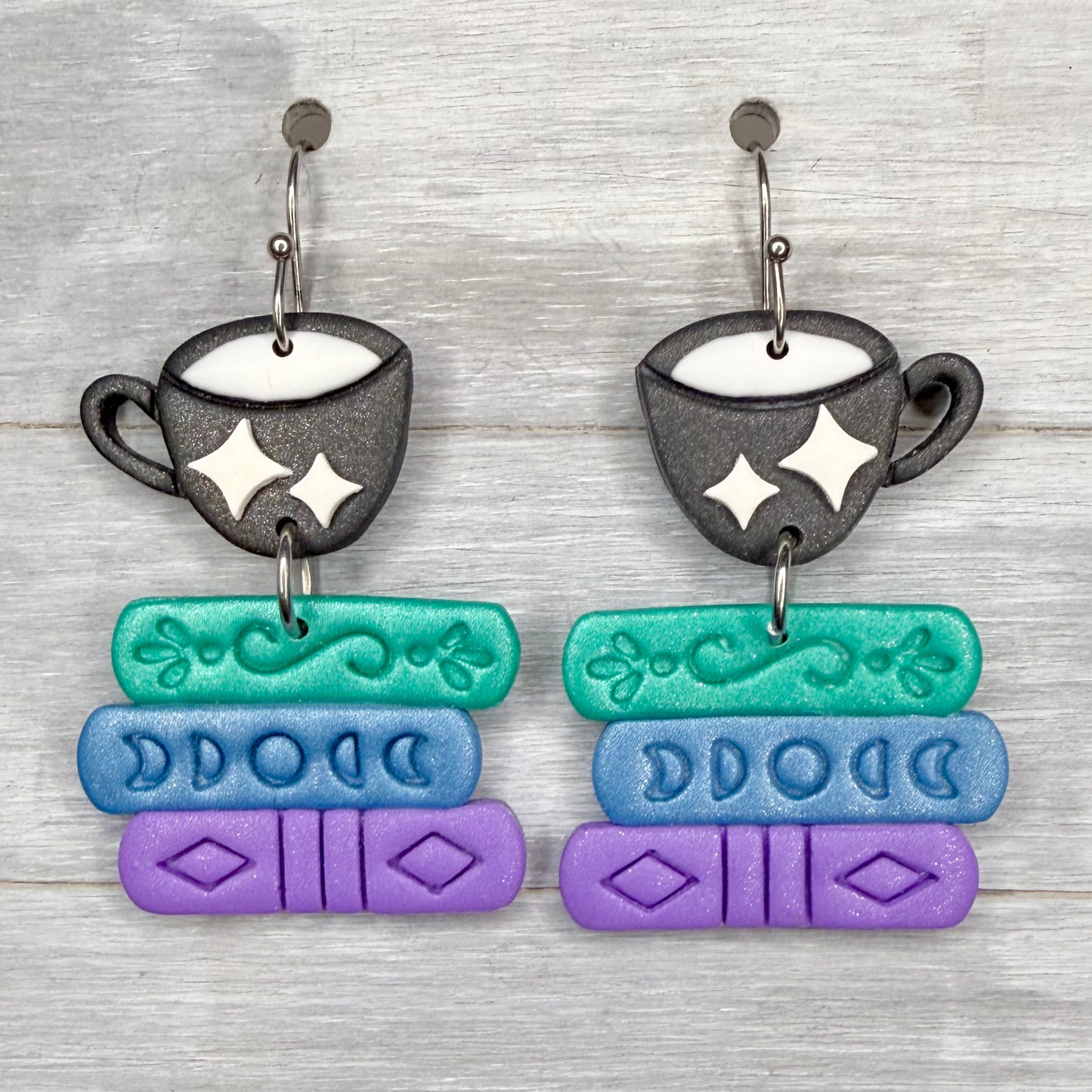Latte & Book Dangles