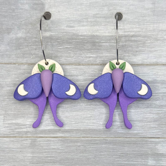 Small Purple Moth Hoops