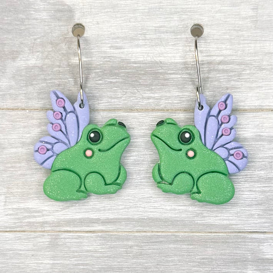 Frog with Wings Dangles