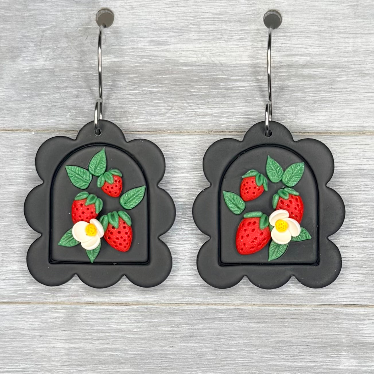 Strawberry Framed Arch Dangles