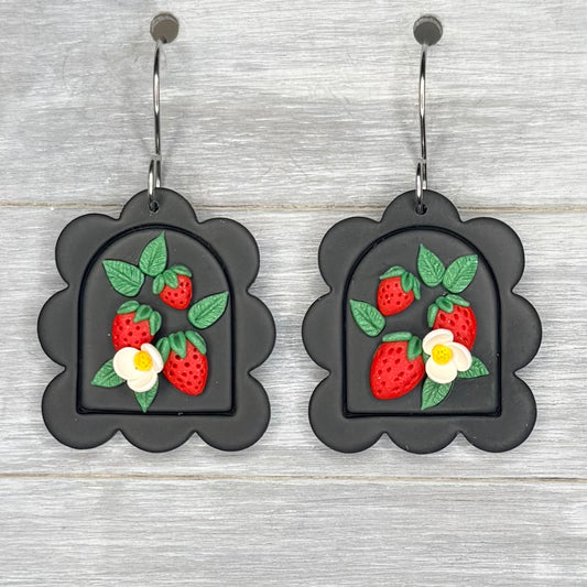 Strawberry Framed Arch Dangles