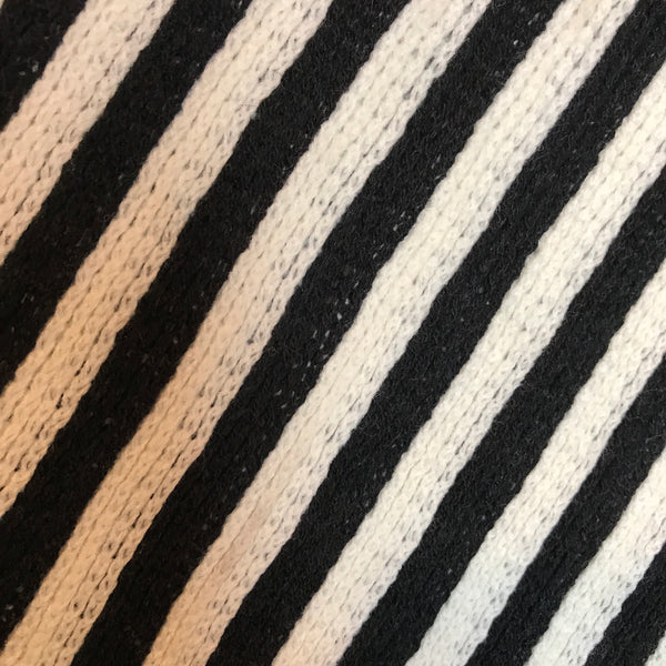 Striped Tassel Poncho